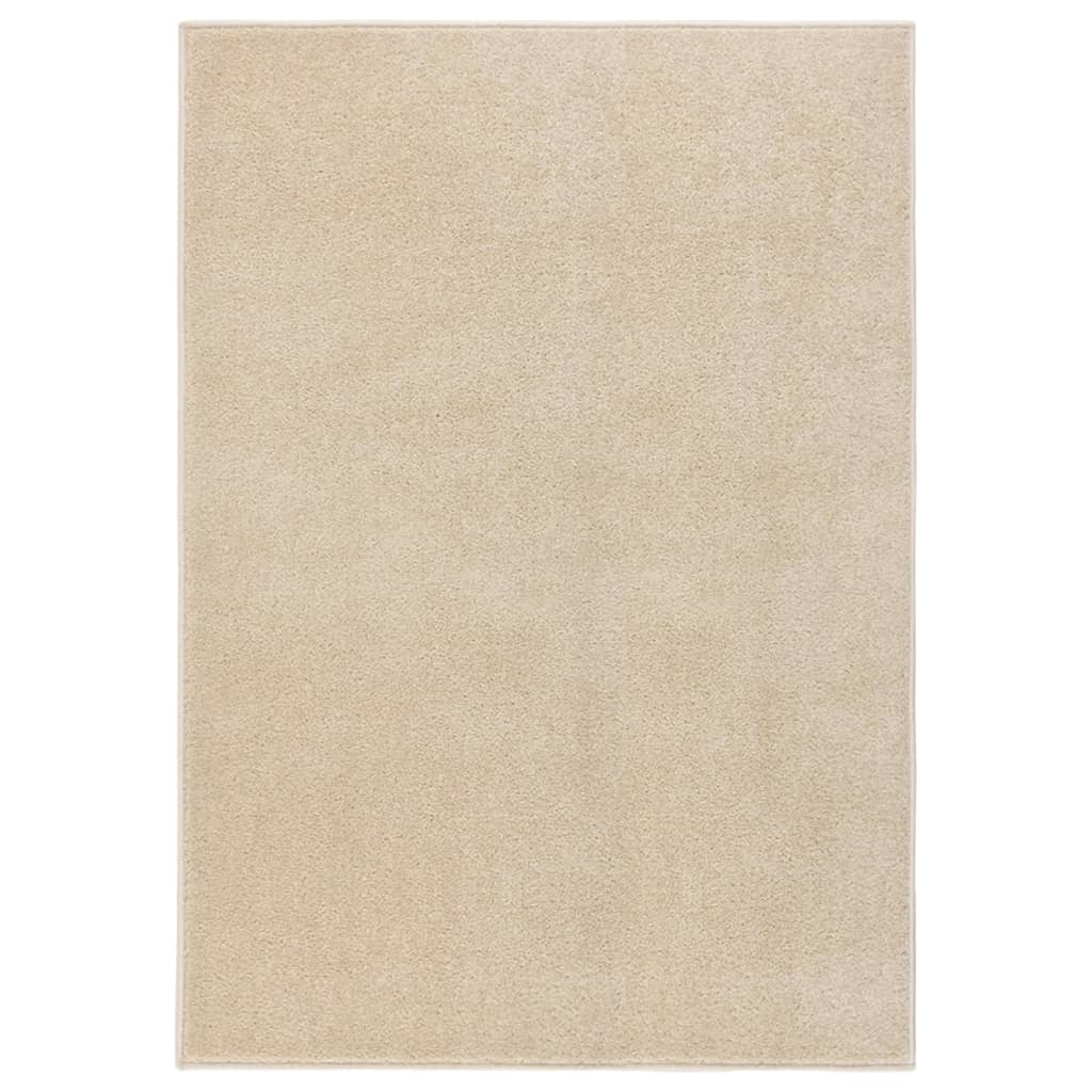 Teppich Kurzflor 240x340 cm Beige Stilecasa