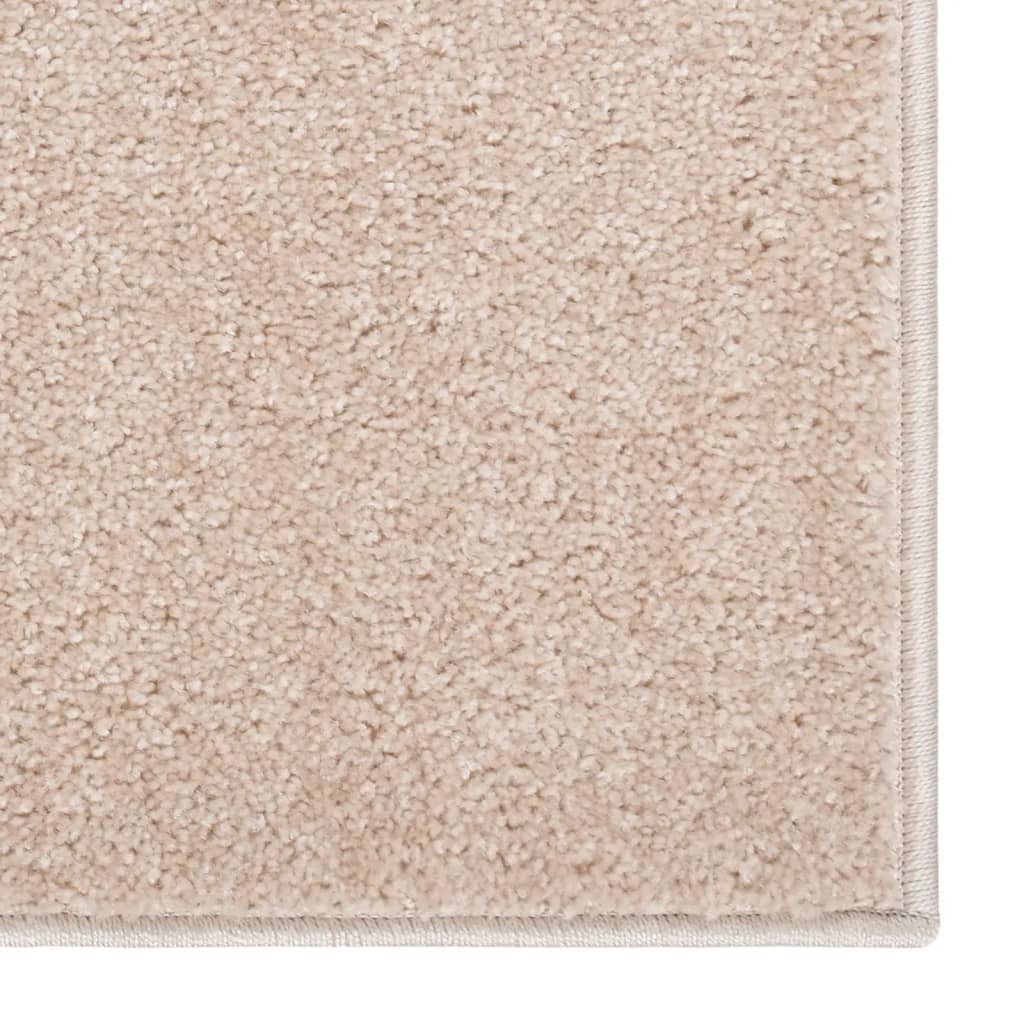 vidaXL Teppich Kurzflor 120x170 cm Dunkelbeige