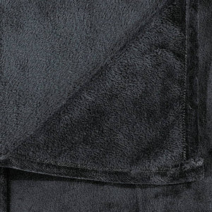 Decke Schwarz 130x170 cm Polyester Stilecasa