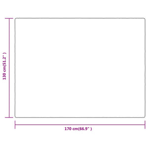 vidaXL Decke Grau 130x170 cm Polyester