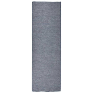 vidaXL Outdoor-Teppich Flachgewebe 80x250 cm Blau