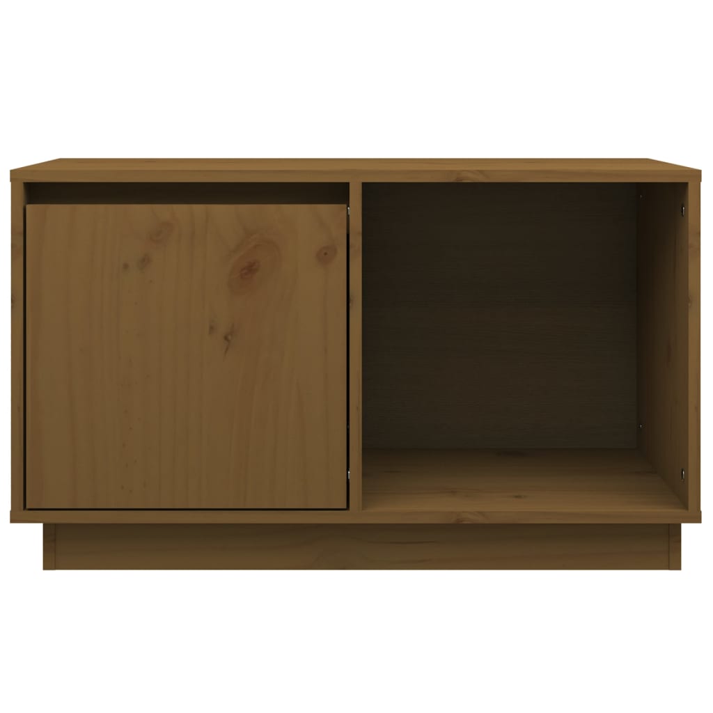 vidaXL TV-Schrank Honigbraun 74x35x44 cm Massivholz Kiefer