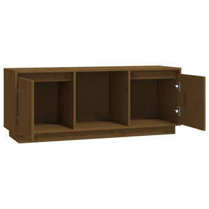 vidaXL TV-Schrank Honigbraun 110,5x35x44 cm Massivholz Kiefer