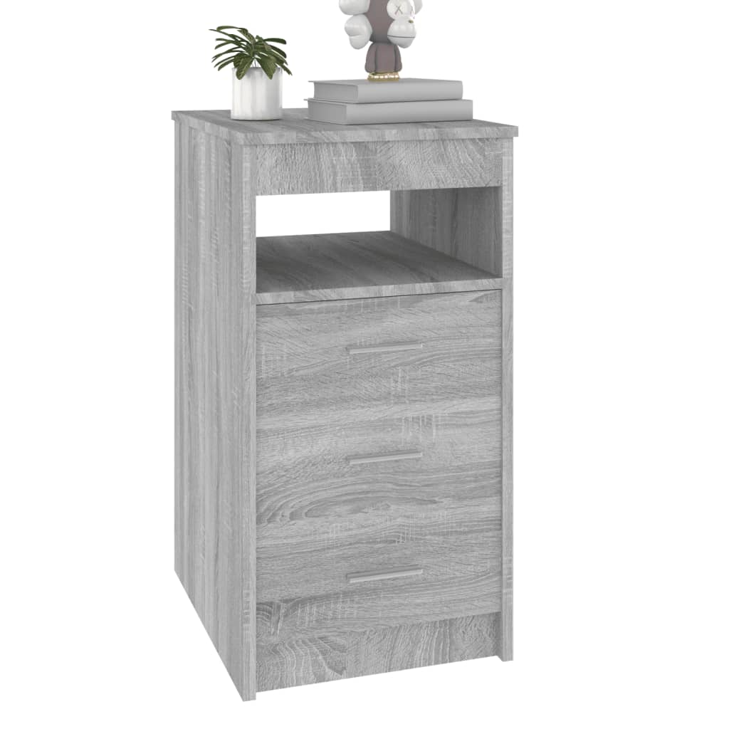 vidaXL Sideboard mit Schubladen Grau Sonoma 40x50x76 cm Holzwerkstoff