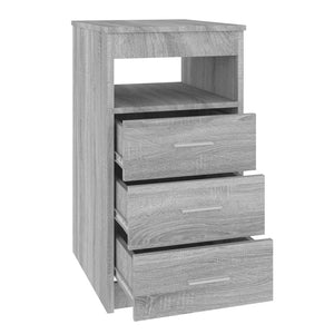 vidaXL Sideboard mit Schubladen Grau Sonoma 40x50x76 cm Holzwerkstoff