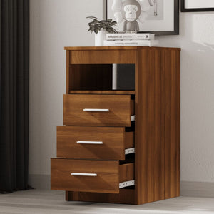 vidaXL Sideboard mit Schubladen Braun Eichen-Optik 40x50x76 cm