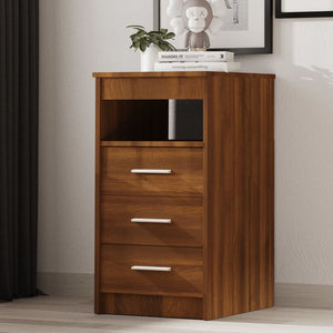 vidaXL Sideboard mit Schubladen Braun Eichen-Optik 40x50x76 cm