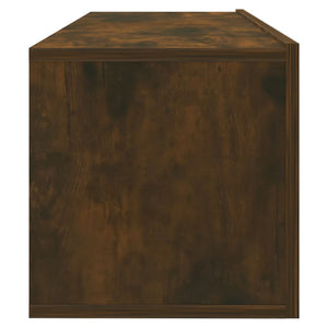 TV-Wandschrank Räuchereiche 100x30x30 cm Holzwerkstoff Stilecasa