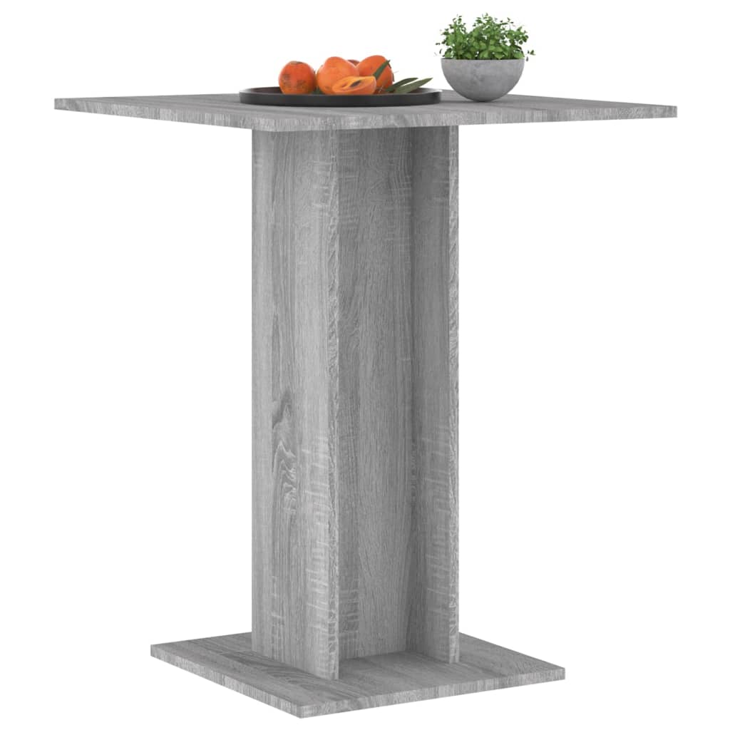 Bistrotisch Grau Sonoma 60x60x75 cm Holzwerkstoff