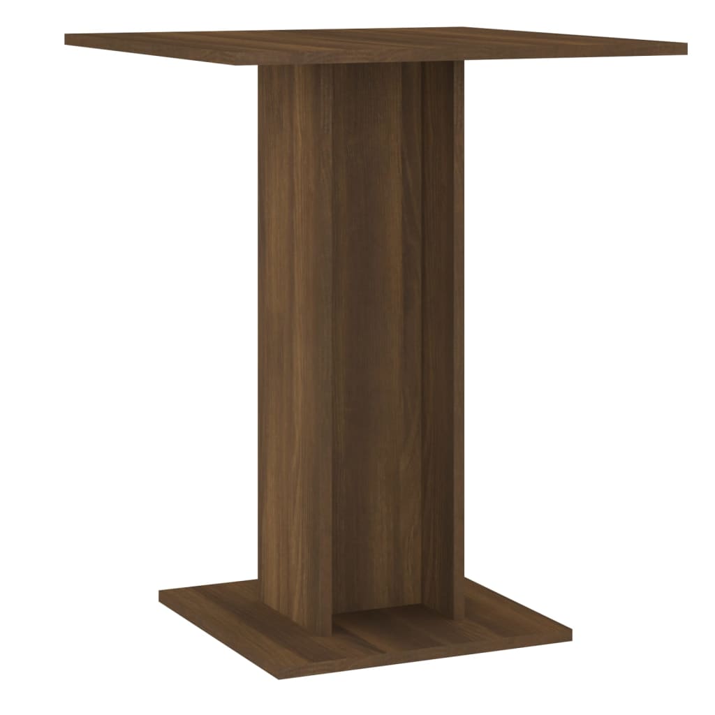 Bistrotisch Braun Eichen-Optik 60x60x75 cm Holzwerkstoff Stilecasa