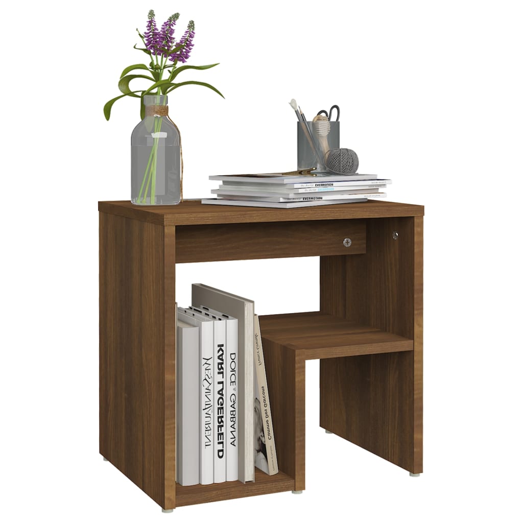 vidaXL Nachttisch Braun Eichen-Optik 40x30x40 cm Holzwerkstoff