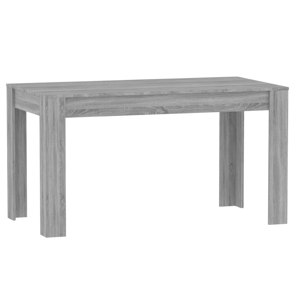 vidaXL Esstisch Grau Sonoma 140x74,5x76 cm Holzwerkstoff