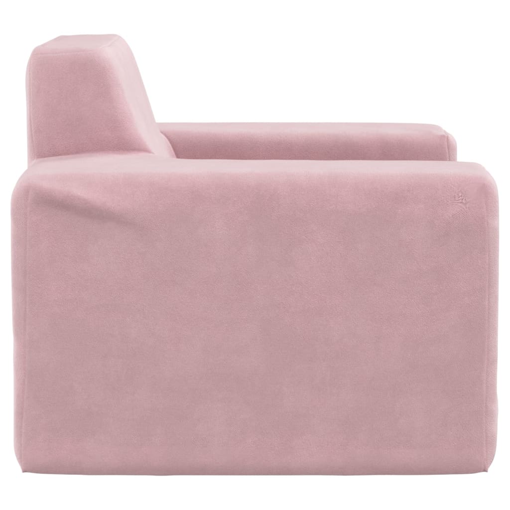 vidaXL Kindersofa Rosa Weich Plüsch