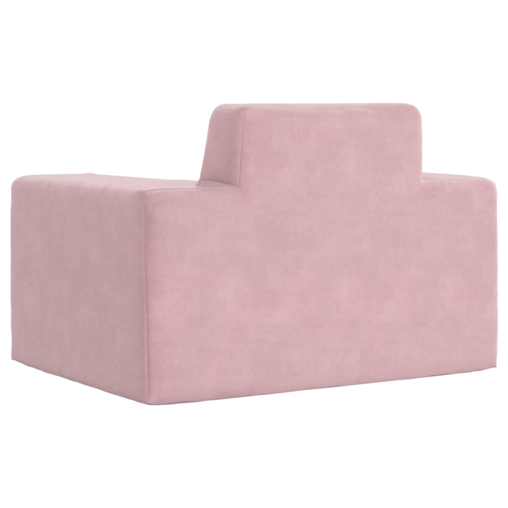 vidaXL Kindersofa Rosa Weich Plüsch