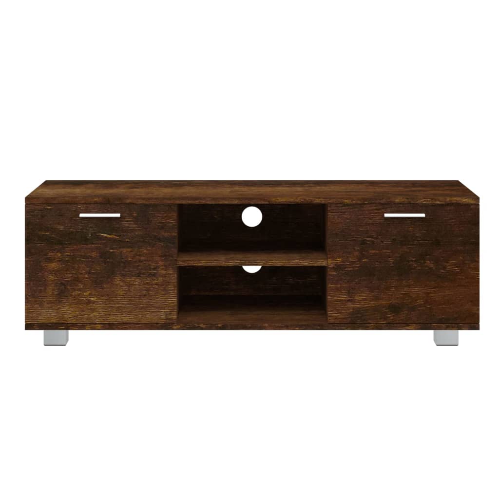 vidaXL TV-Schrank Räuchereiche 120x40,5x35 cm Holzwerkstoff