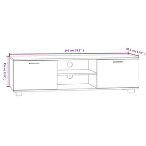 vidaXL TV-Schrank Sonoma-Eiche 140x40,5x35 cm Holzwerkstoff