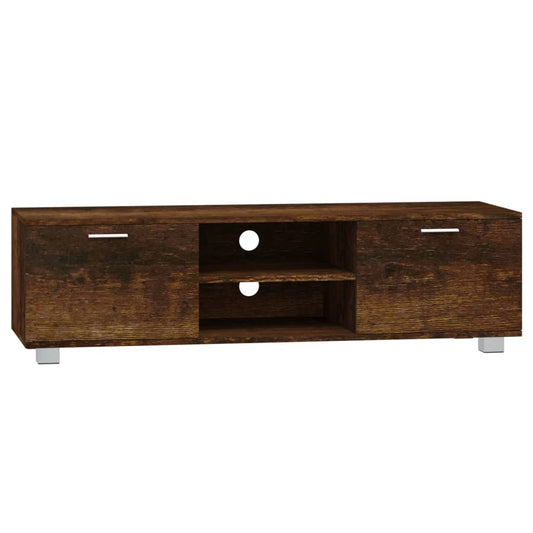 vidaXL TV-Schrank Räuchereiche 140x40,5x35 cm Holzwerkstoff