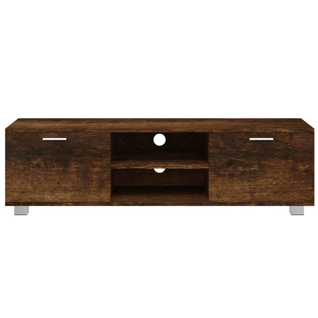 vidaXL TV-Schrank Räuchereiche 140x40,5x35 cm Holzwerkstoff