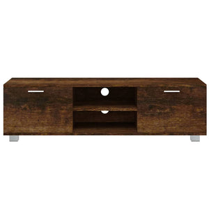 vidaXL TV-Schrank Räuchereiche 140x40,5x35 cm Holzwerkstoff