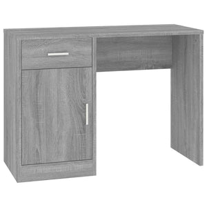 Schreibtisch mit Stauraum Grau Sonoma 100x40x73 cm Stilecasa