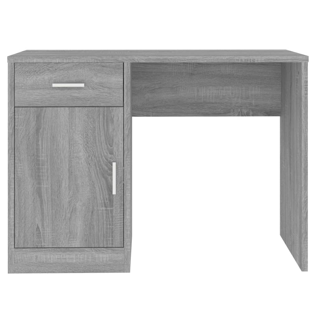 Schreibtisch mit Stauraum Grau Sonoma 100x40x73 cm Stilecasa