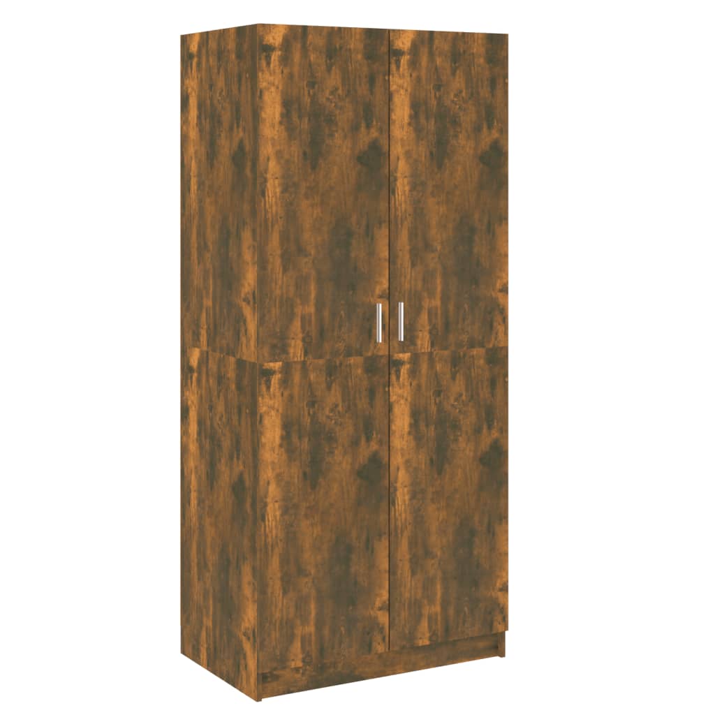 Kleiderschrank Räuchereiche 80x52x180 cm Holzwerkstoff