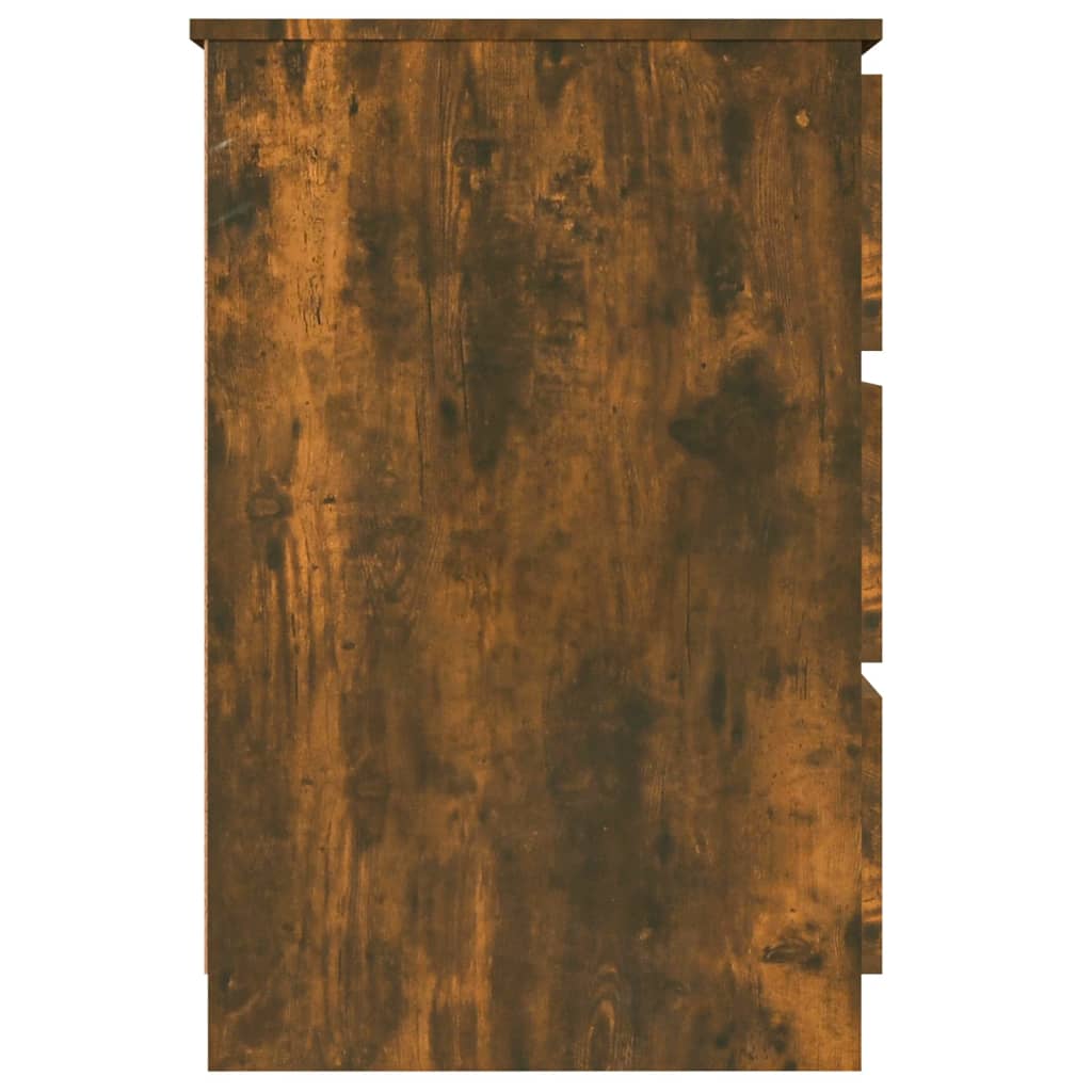 Schreibtisch Räuchereiche 140x50x77 cm Holzwerkstoff Stilecasa