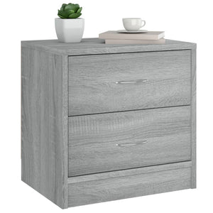 vidaXL Nachttisch Grau Sonoma 40x30x40 cm Holzwerkstoff