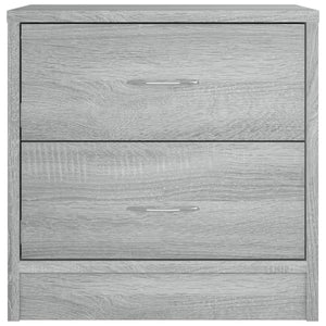 vidaXL Nachttisch Grau Sonoma 40x30x40 cm Holzwerkstoff