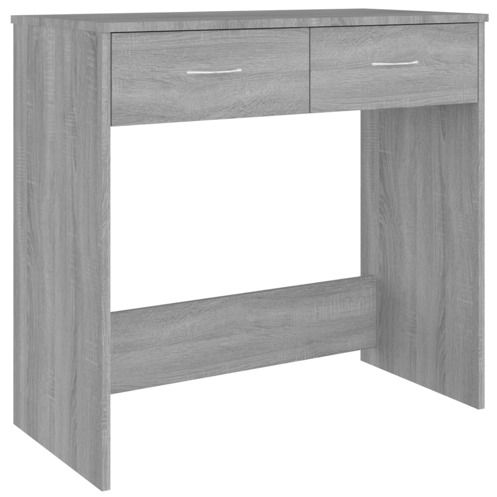 vidaXL Schreibtisch Grau Sonoma 80x40x75 cm Holzwerkstoff