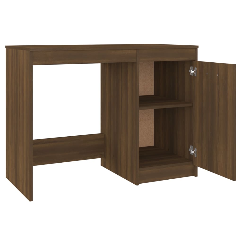 vidaXL Schreibtisch Braun Eichen-Optik 100x50x76 cm Holzwerkstoff