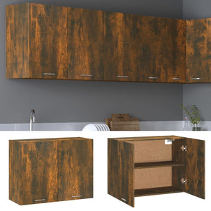 vidaXL Hängeschrank Räuchereiche 80x31x60 cm Holzwerkstoff