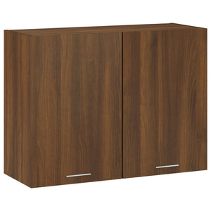 Hängeschrank Braun Eichen-Optik 80x31x60 cm Holzwerkstoff Stilecasa