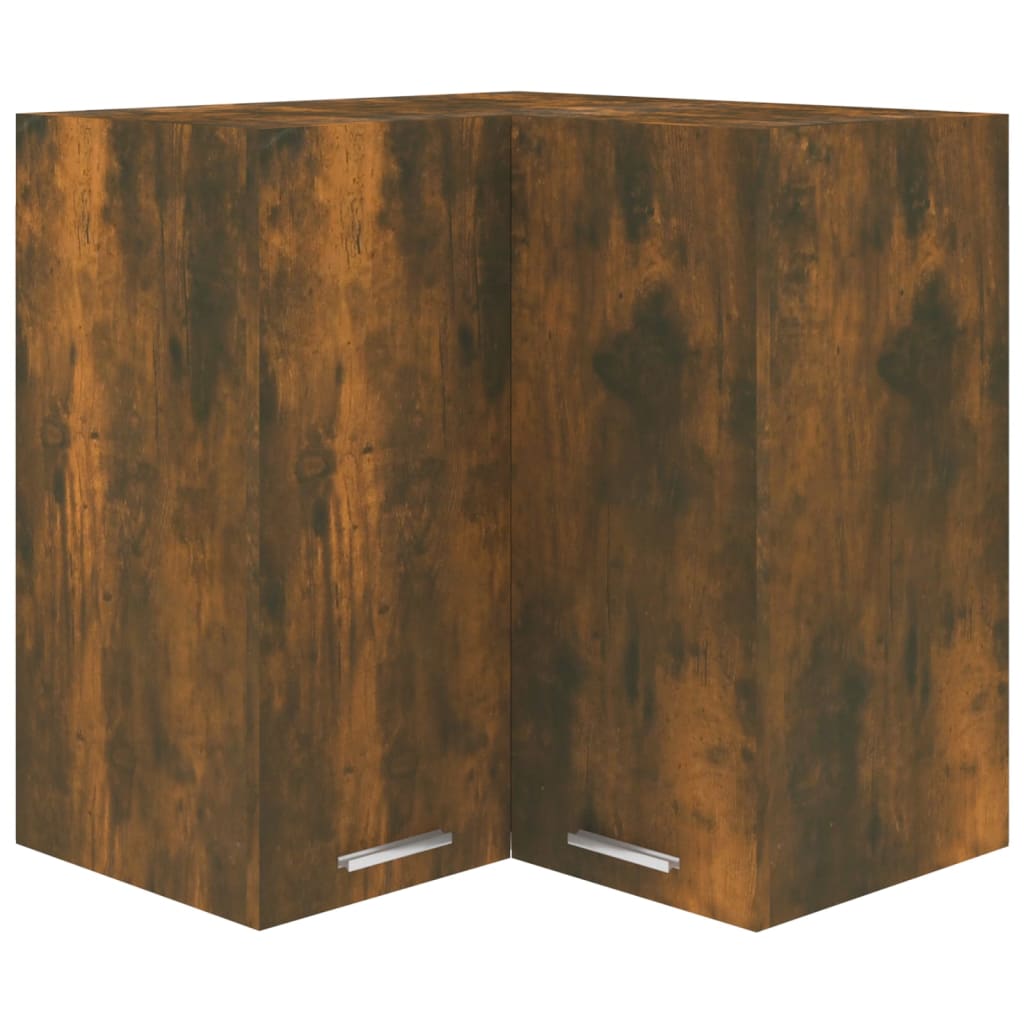 vidaXL Eck-Hängeschrank Räuchereiche 57x57x60 cm Holzwerkstoff