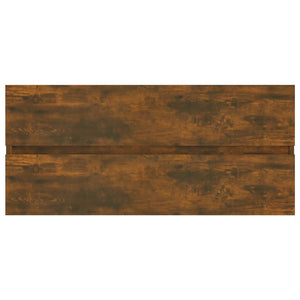 Waschbeckenschrank Räuchereiche 100x38,5x45 cm Holzwerkstoff