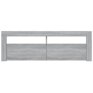 TV-Schrank mit LED-Leuchten Grau Sonoma 120x35x40 cm Stilecasa