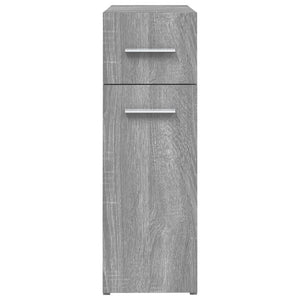 vidaXL Apothekerschrank Grau Sonoma 20x45,5x60 cm Holzwerkstoff