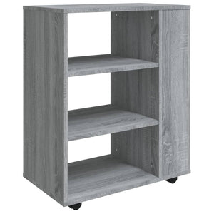 vidaXL Rollschrank Grau Sonoma 60x35x75 cm Holzwerkstoff