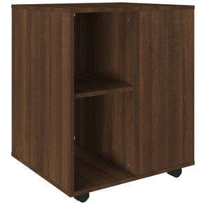 vidaXL Rollschrank Braun Eichen-Optik 60x53x72 cm Holzwerkstoff