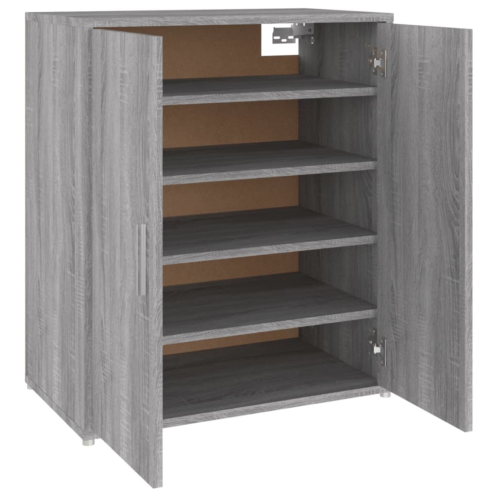 Schuhschrank Grau Sonoma 60x35x70 cm Holzwerkstoff Stilecasa