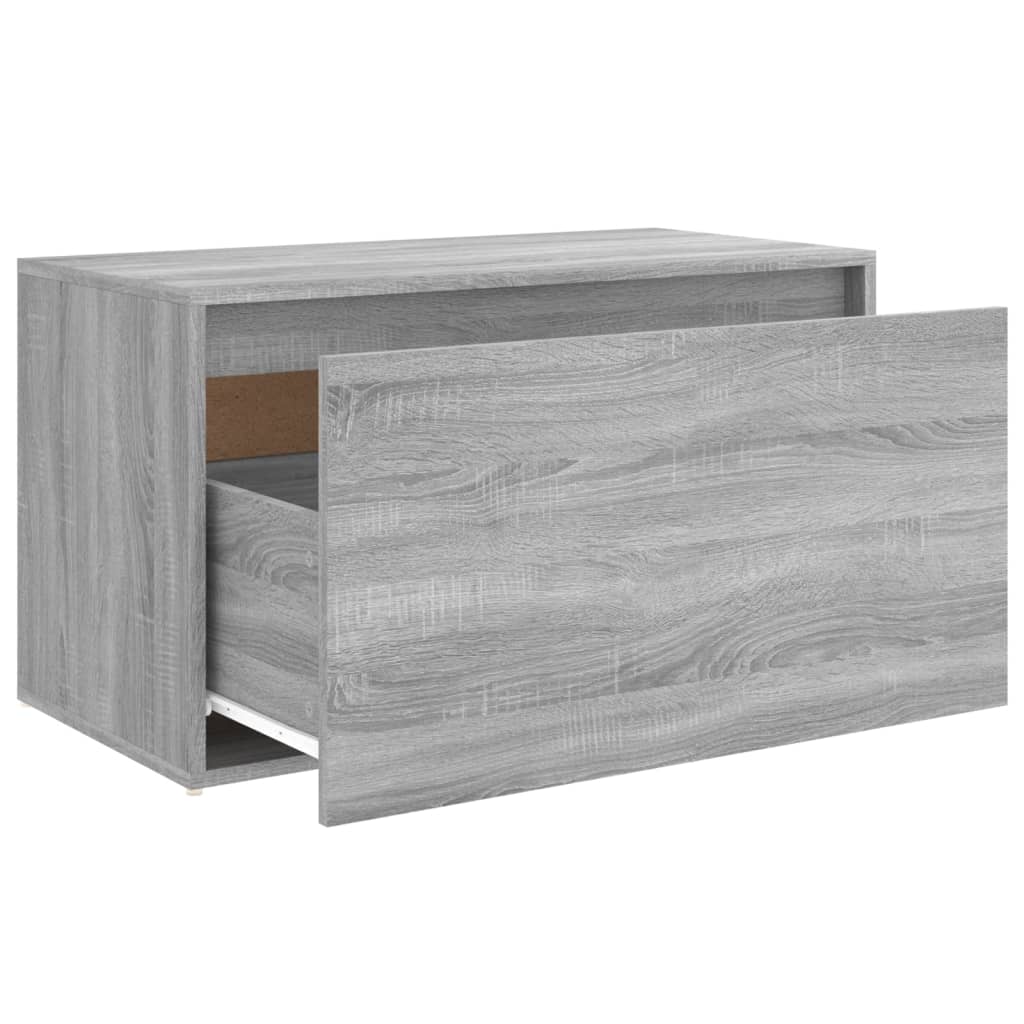 vidaXL Flurbank 80x40x45 cm Grau Sonoma Holzwerkstoff