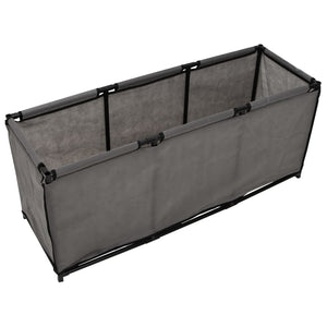 vidaXL Aufbewahrungsbox Grau 105x34,5x45 cm Stoff