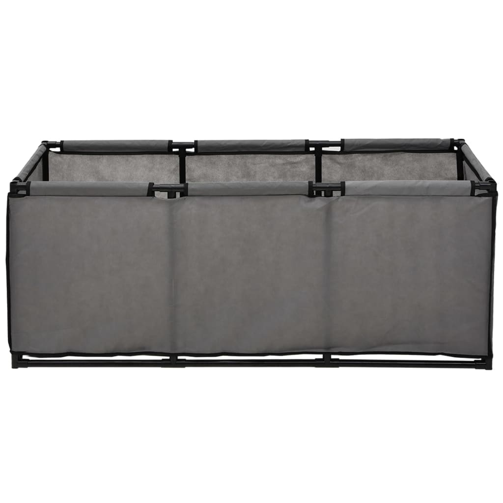 vidaXL Aufbewahrungsbox Grau 105x34,5x45 cm Stoff