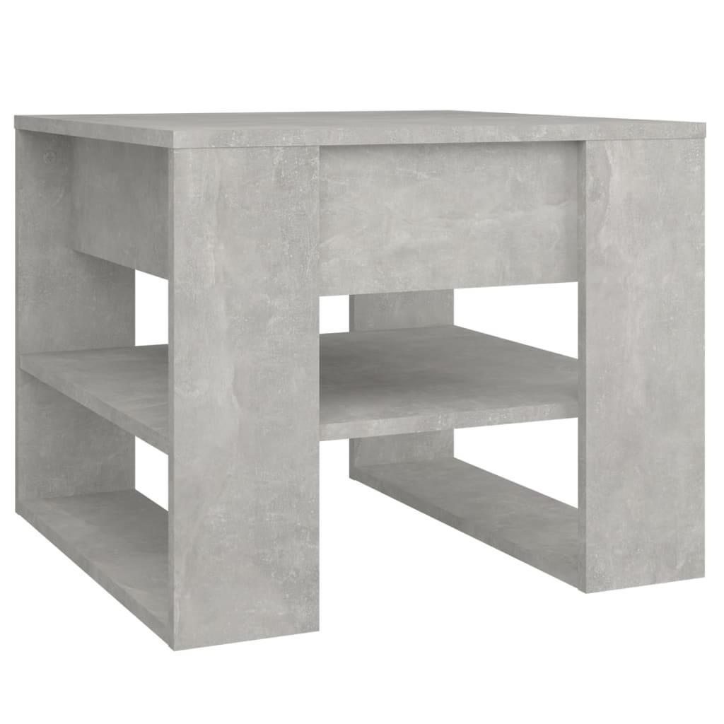 vidaXL Couchtisch Betongrau 55,5x55x45 cm Holzwerkstoff