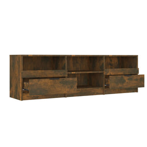 vidaXL TV-Schrank Räuchereiche 150x33,5x45 cm Holzwerkstoff