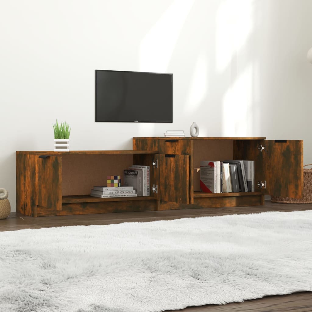 vidaXL TV-Schrank Räuchereiche 158,5x36x45 cm Holzwerkstoff