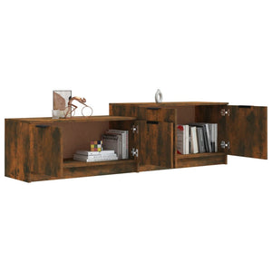 vidaXL TV-Schrank Räuchereiche 158,5x36x45 cm Holzwerkstoff