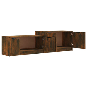 vidaXL TV-Schrank Räuchereiche 158,5x36x45 cm Holzwerkstoff