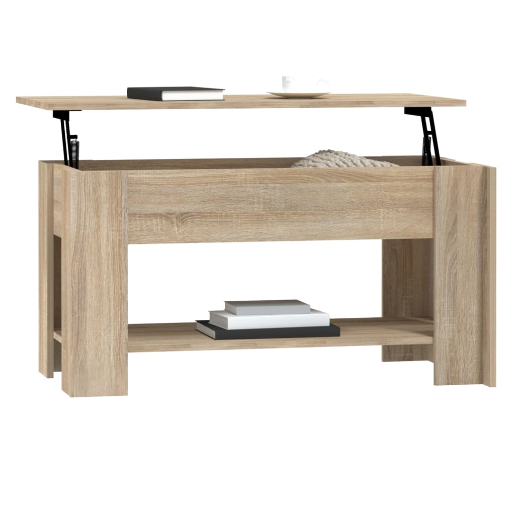 vidaXL Couchtisch Sonoma-Eiche 101x49x52 cm Holzwerkstoff