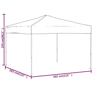 Partyzelt Faltbar Creme 3x3 m Stilecasa